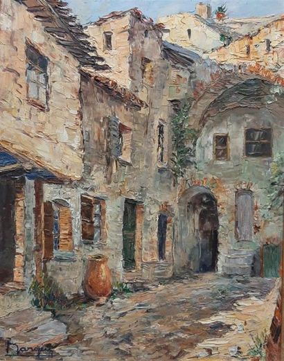 null MANGIN XXe
Ruelle de Provence
Huile sur toile signée en bas à droite
55 x 46...