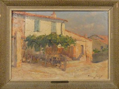 null Pierre-Paul EMIOT (1887-1950)
Maisons de Saint Tropez
Huile sur toile signée...