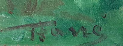 null Henry FARRE (1871-1934)
Paysage 
Huile sur toile signée en bas à droite et datée...