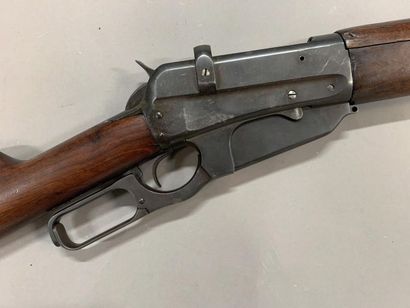  Rare fusil réglementaire russe à levier de sous-garde Winchester modèle 1895. Arme...