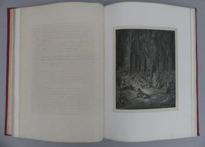 null [DORÉ]. CHATEAUBRIAND. ATALA. Paris, Hachette, 1863. Grand in-folio cartonnage...