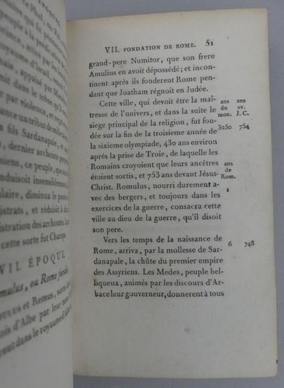 null BOSSUET. DISCOURS SUR L'HISTOIRE UNIVERSELLE. Paris, Didot l'aîné, 1784. Quatre...