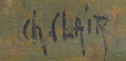 null Charles CLAIR (1860-1930)
Bergère et ses moutons
Huile sur toile signée en bas...