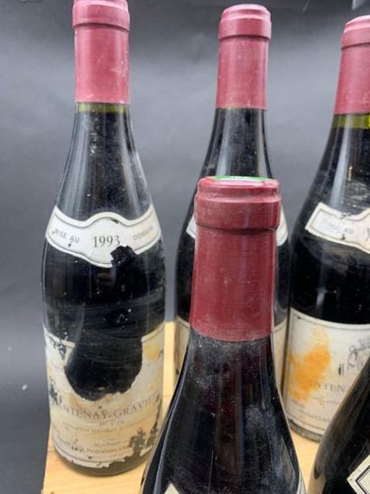 null 6	bouteilles 	SANTENAY 	"Les Gravières 1er cru", 	M. Clair 	 (ea, et, 3 de 93,...