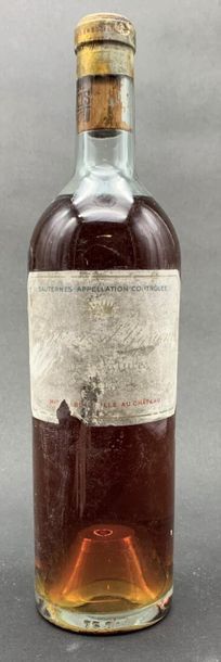 null 1	 bouteille 	CH. 	D'YQUEM, 1° cru supérieur 	Sauternes 	1945	 (ea, MB) 

