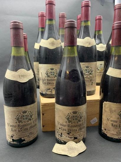 null 12	bouteilles 	VOSNE-ROMANÉE 	"Les Petits Monts 1er cru", 	R. Sirugue 	 (3 de...
