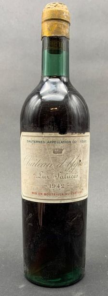 null 1	 bouteille 	CH. 	D'YQUEM, 1° cru supérieur 	Sauternes 	1942	 (TLB) 
