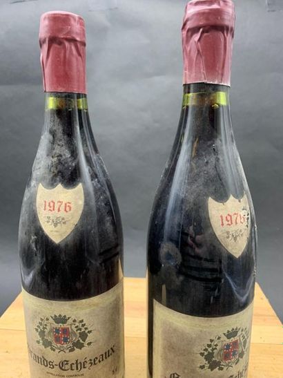 null 2	bouteilles 	GRANDS-ÉCHEZEAUX, 		R. Sirugue 	1976	 (elt, capsule enlevées et...