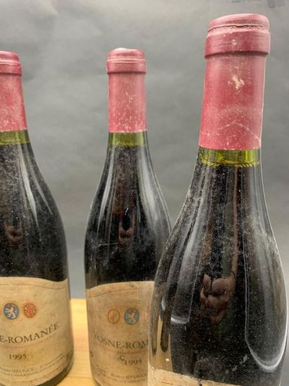 null 4	bouteilles 	VOSNE-ROMANÉE 		R. Sirugue 	1995	 (et, 1 ea) 
