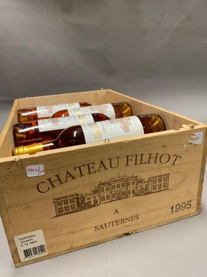 null 10	bouteilles 	CH. 	FILHOT, 2° cru 	Sauternes 	1995	 cb 

