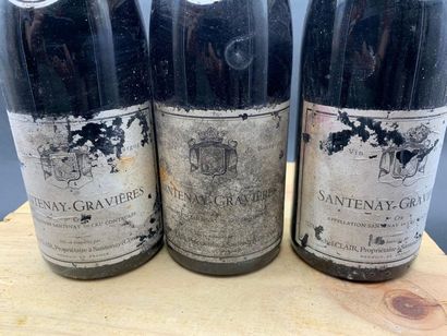 null 3	bouteilles 	SANTENAY 	"Les Gravières 1er cru", 	M. Clair 	1995	 (ea)
