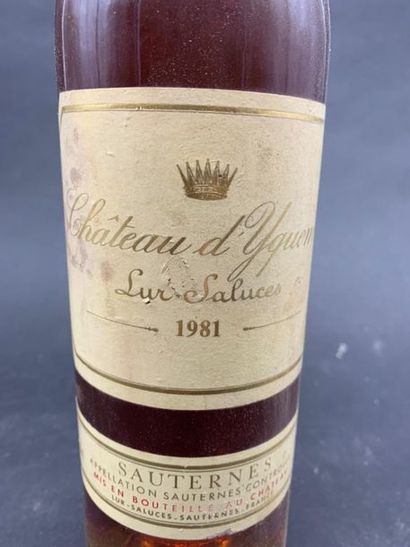 null 1	 bouteille 	CH. 	D'YQUEM, 1° cru supérieur 	Sauternes 	1981	 (B) 
