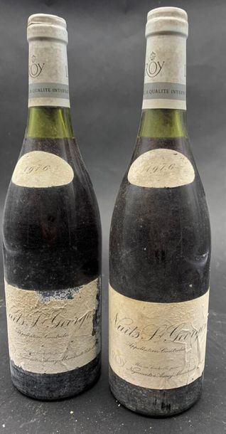2	bouteilles 	NUITS-ST-GEORGES 		Leroy 	1976	...