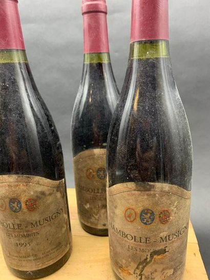 null 4	bouteilles 	CHAMBOLLE-MUSIGNY 	"Les Mombies", 	R. Sirugue 	1995	 (ett, ela)...