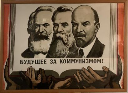 null Victor GOVORKOV (1906 - 1974)
Affiche de propagande communiste Marx, Engels,...