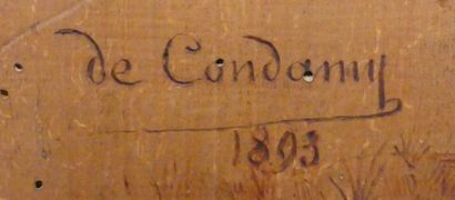 null Charles Fernand DE CONDAMY (c.1855-1913)
Chasse à courre
Deux panneaux de bois...