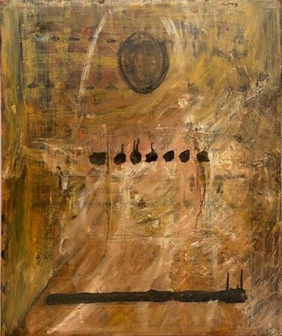null Bernard LACOMBE (né en 1949)
Composition abstraite
Huile sur toile signée en...
