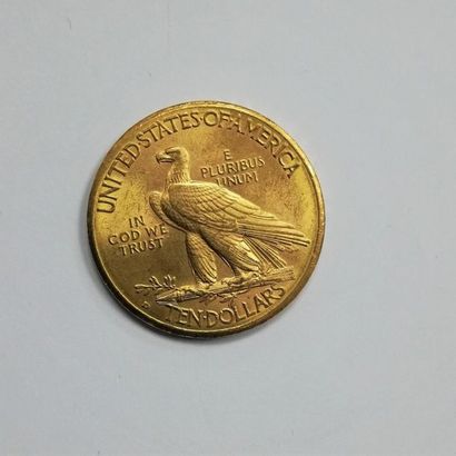 null 1 Indian gold 10-dollar coin 1910