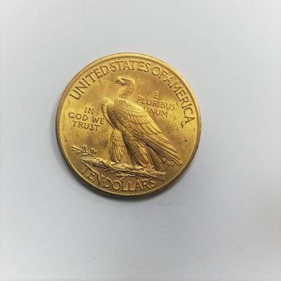 null 1 Indian gold 10-dollar coin 1926
