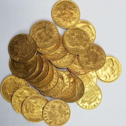 null 27 pieces of 20 Francs gold