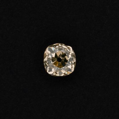 null Diamant brun coussin taille ancienne 1.42 carat- ébréchure
