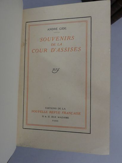 null André Gide 10 volumes reliés d'éditions diverses :

Nouveaux prétextes La sequestré...