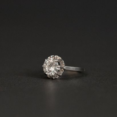 null 
Bague solitaire diamant taille brillant 1.77 carat , couleur I, pureté SI1,...