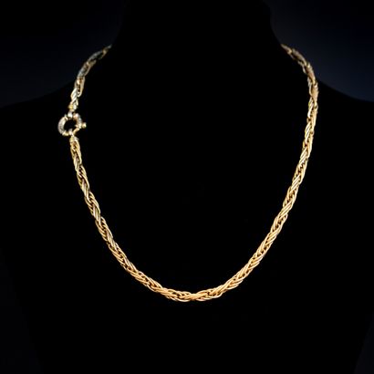 null Gold necklace with fancy mesh 

Weight: 19.2 g - L: 45 cm