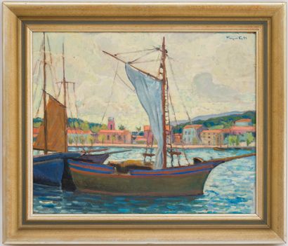 null François GOS (1880-1975)

Port de Saint-Mandrier

Huile sur toile signée en...