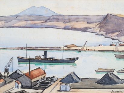 null Louis ANCILLON (1900-1987)

Port d'Oran

Gouache aquarellée signée en bas à...