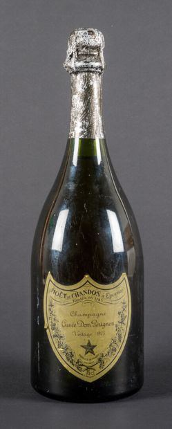 null 1 bottle CHAMPAGNE "Dom Pérignon", Moët & Chandon 1973 (etla, etlt, TLB)