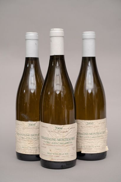 null 3 bottles CHASSAGNE-MONTRACHET "Les Caillerets 1er cru", M. Colin (ea, elt;...