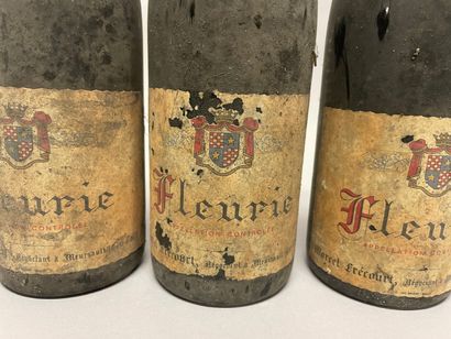 null 3 bottles FLEURIE 1966