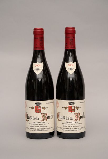 null 2 bottles CLOS DE LA ROCHE, A. Rousseau 2004