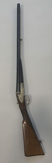 null French side-by-side shotgun with Anson system. Caliber 12/70. Lined and rocker...