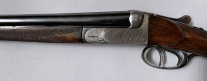 null Interesting little side-by-side Anson system rifle, 12mm caliber (410). Grey...