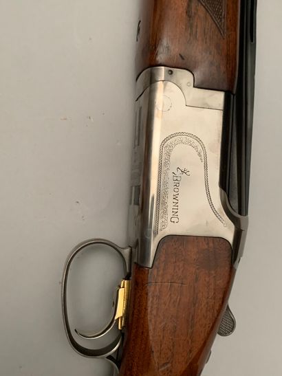null Browning B325 grade 1 over-and-under rifle, weapon #42019NY. White polished...