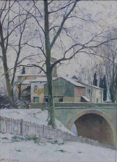 null Albert REGAGNON (1874-1961)

Village sous la neige

Huile sur panneau signé...