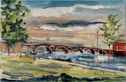null Rémy PEYRANNE (1935 - 2018)

Le Pont Neuf depuis la Daurade à Toulouse

Huile...