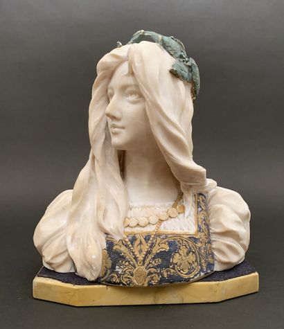 null Emilio FIASCHI (1858-1941

Buste de jeune femme dans le goût de la Renaissance

Albâtre...
