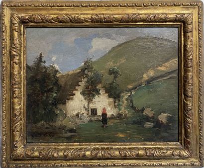null Gustave Henri COLIN (1828-1910)

Paysage 

Huile sur panneau ,signé en bas à...