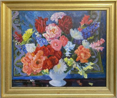 null Louis BERTHOMMÉ-SAINT-ANDRÉ (1905-1977)

Bouquet multicolore

Huile sur toile,...