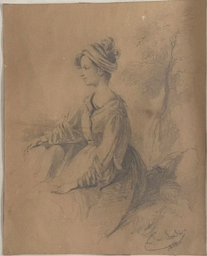 null Léon SOULIÉ (1807-1862)

Etudes de jeunes femmes

Dessins signés et datés 1838

20,5...