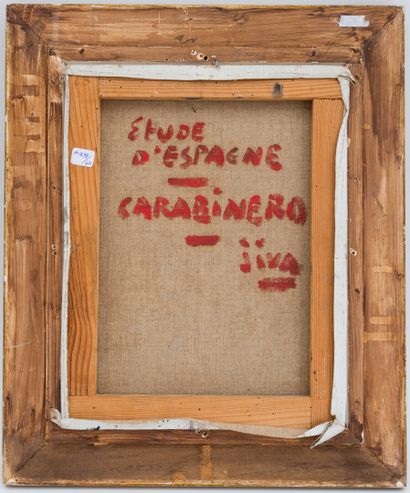 null JIVA (1907-1974)

Carabinero

Huile sur toile signée en bas à droite

35 x 27...