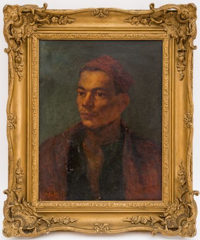 null Frederick GOODALL (1822-1904)

Portrait orientaliste

Huile sur toile monogrammée...
