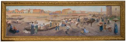 Henri RACHOU (1856-1944) Henri RACHOU (1856-1944)

Les quais de Toulouse

Huile sur...