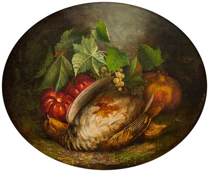 null Aurélie Léontine MALBET (XIX-XX)

Nature morte

Huile sur toile ovale signée...