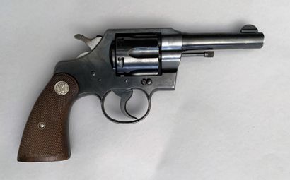 null Revolver Colt officer police calibre 38 Colt bronzé en canon de 4 pouces, plaquettes...