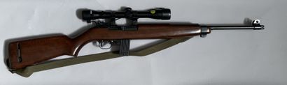 null Carabine Erma type USM1 calibre 22LR . Arme n°E140631. Avec son chargeur, sa...