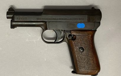 null Pistolet semi-automatique Mauser modèle 1910 calibre 7x65. Arme n°77625. Pistolet...